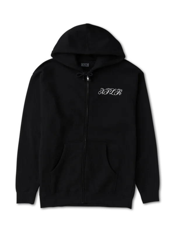 Xplr Floral Note Black Hoodie Front