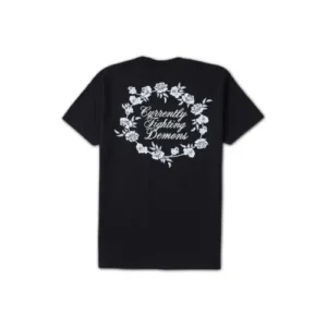 Xplr Floral Note Black Tee Back