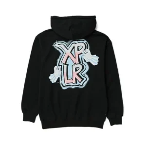 Xplr Ghost Graffiti Black Hoodie Back
