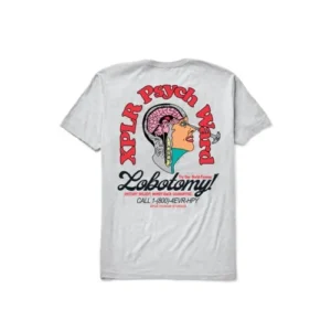 Xplr Lobotomy Grey Tee Back