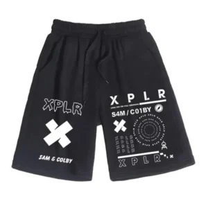 Xplr Sam and Colby Chainlink Shorts Front