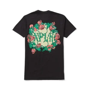 Xplr Skull Wreath Black Tee Back