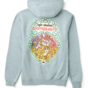Zodiac Hoodie – Grey Heather Back
